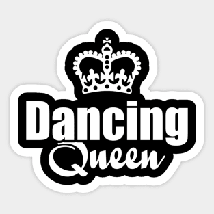 Dancing Queen with Crown Sticker